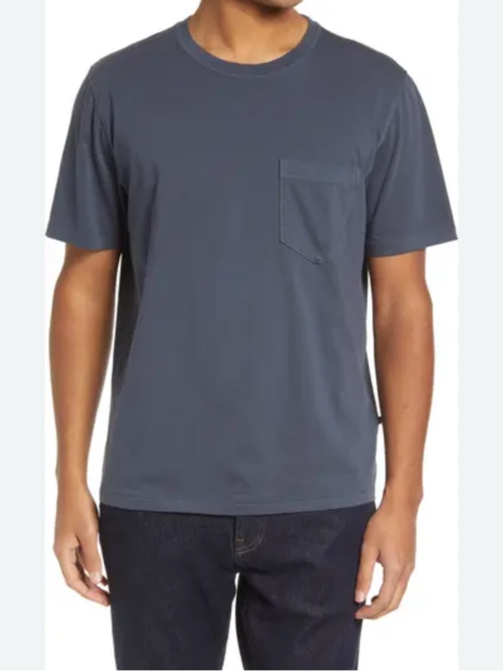 Billy Reid Washed Organic Cotton Pocket T-Shirt - size M